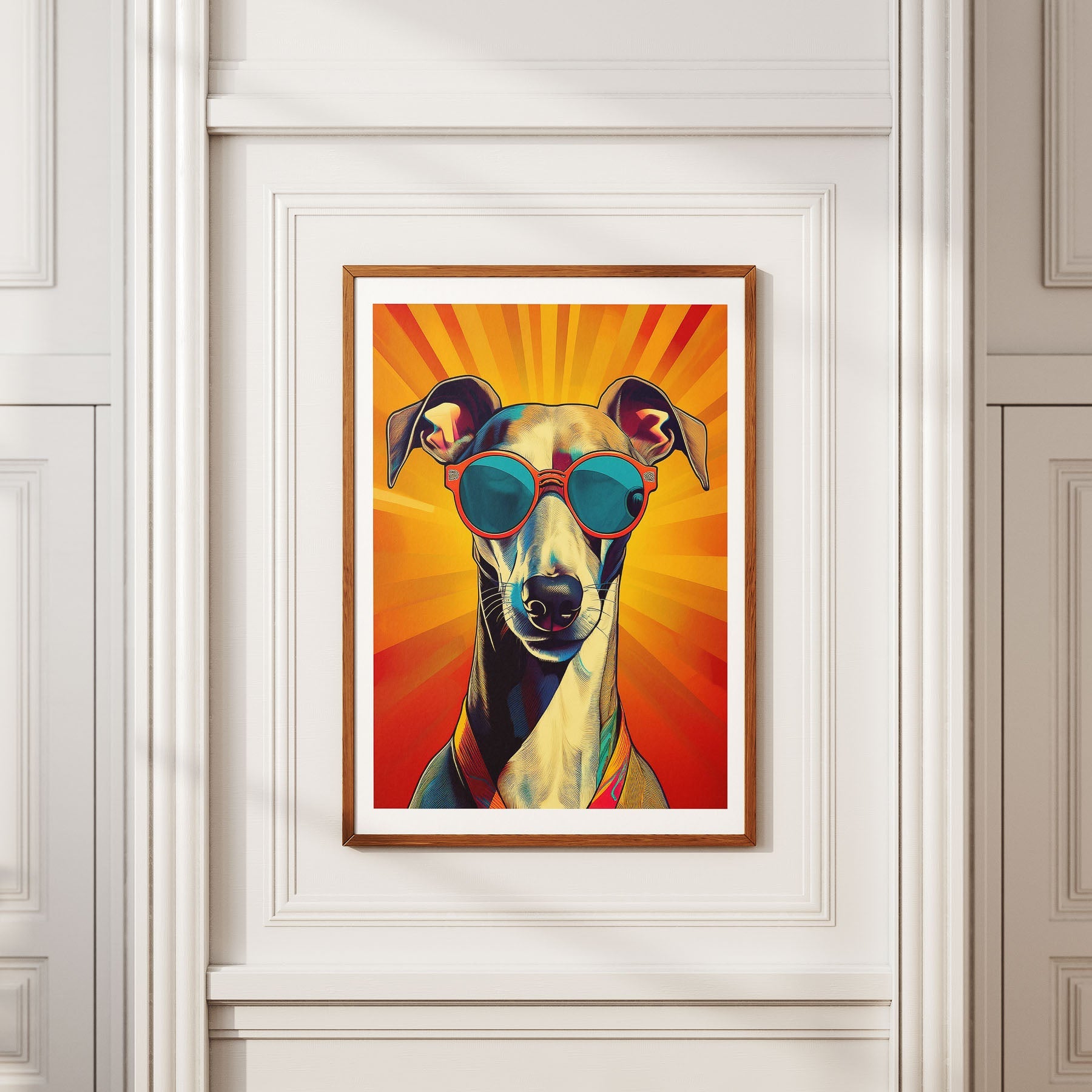 Grayhound In Colourful Sunnies 1 image 2