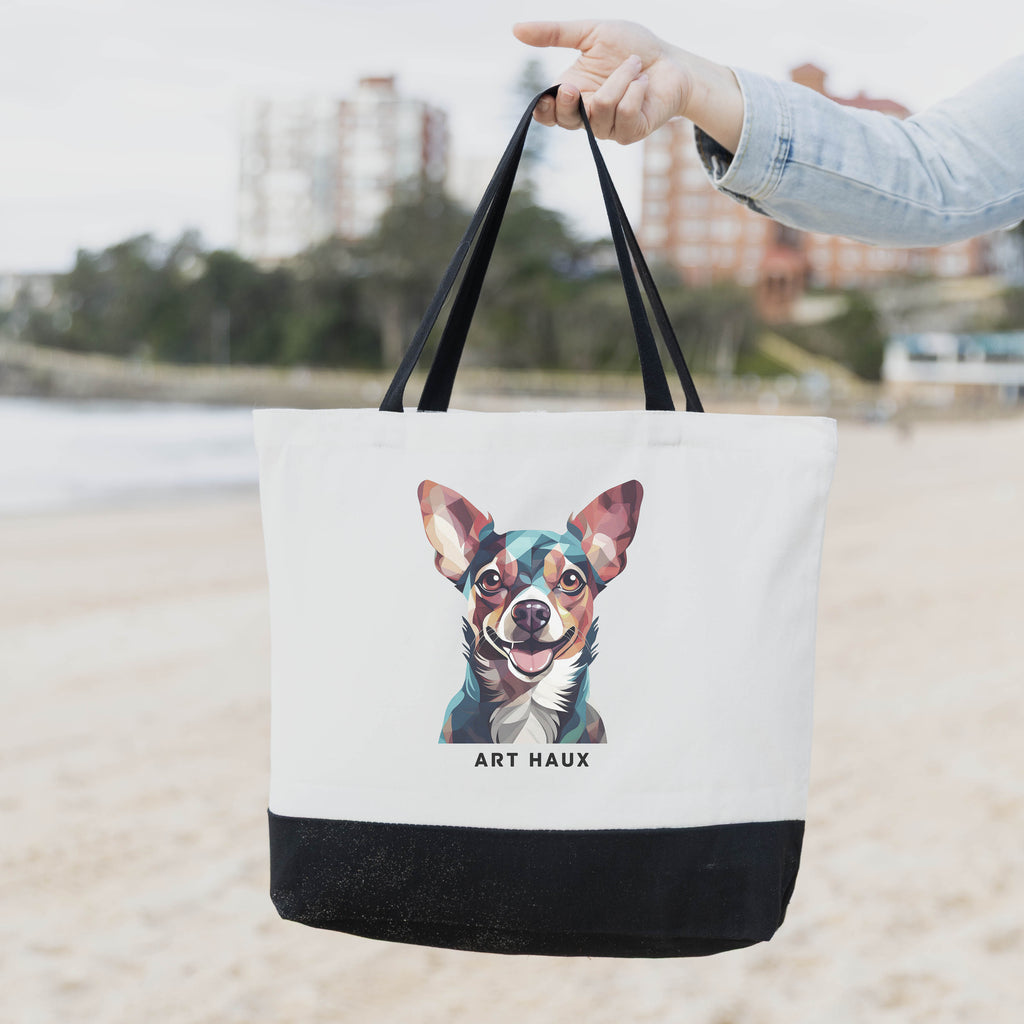 Chihuahua Chic Graphic Art Bag image 1