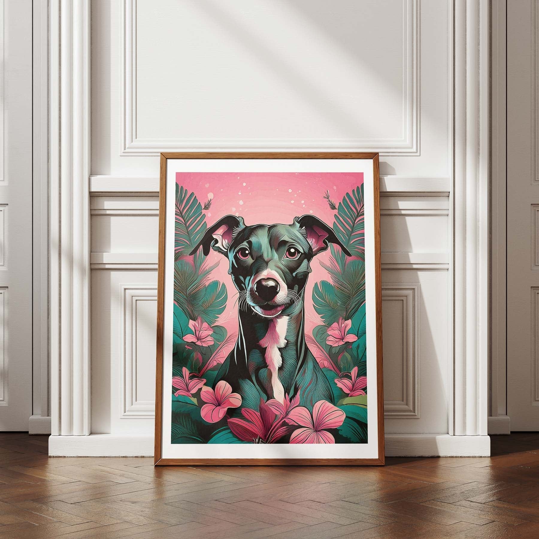 Italian Greyhound Flowery Dog image 4