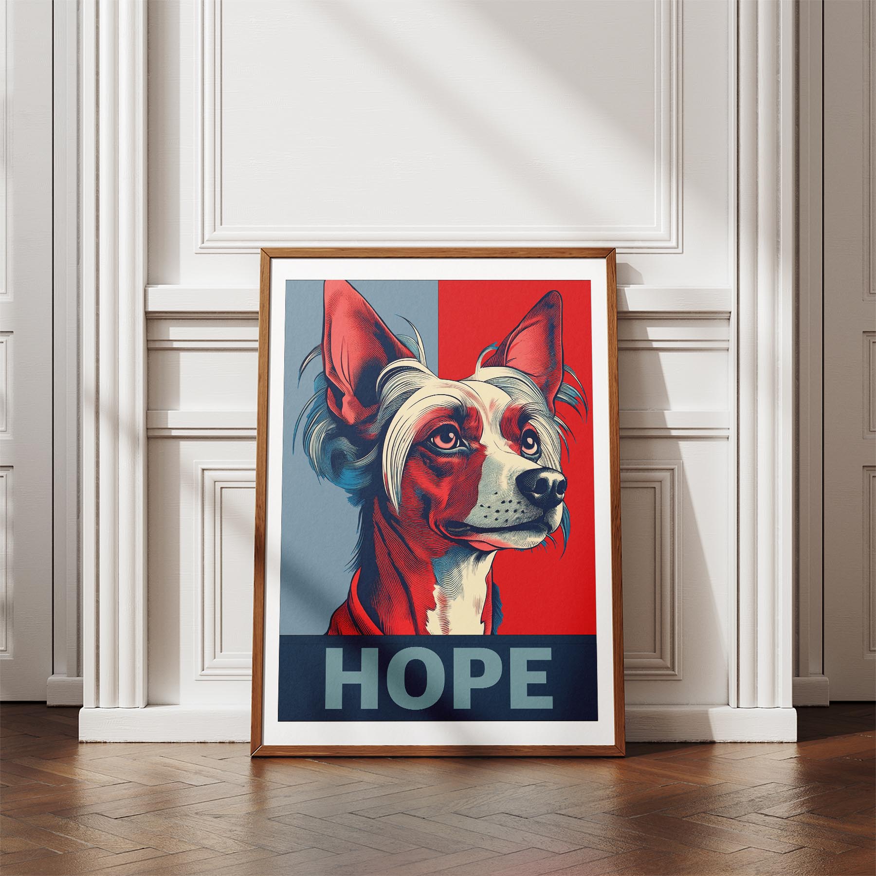 Chinese Crested HOPE Series Inspired by the Obama Poster image 4