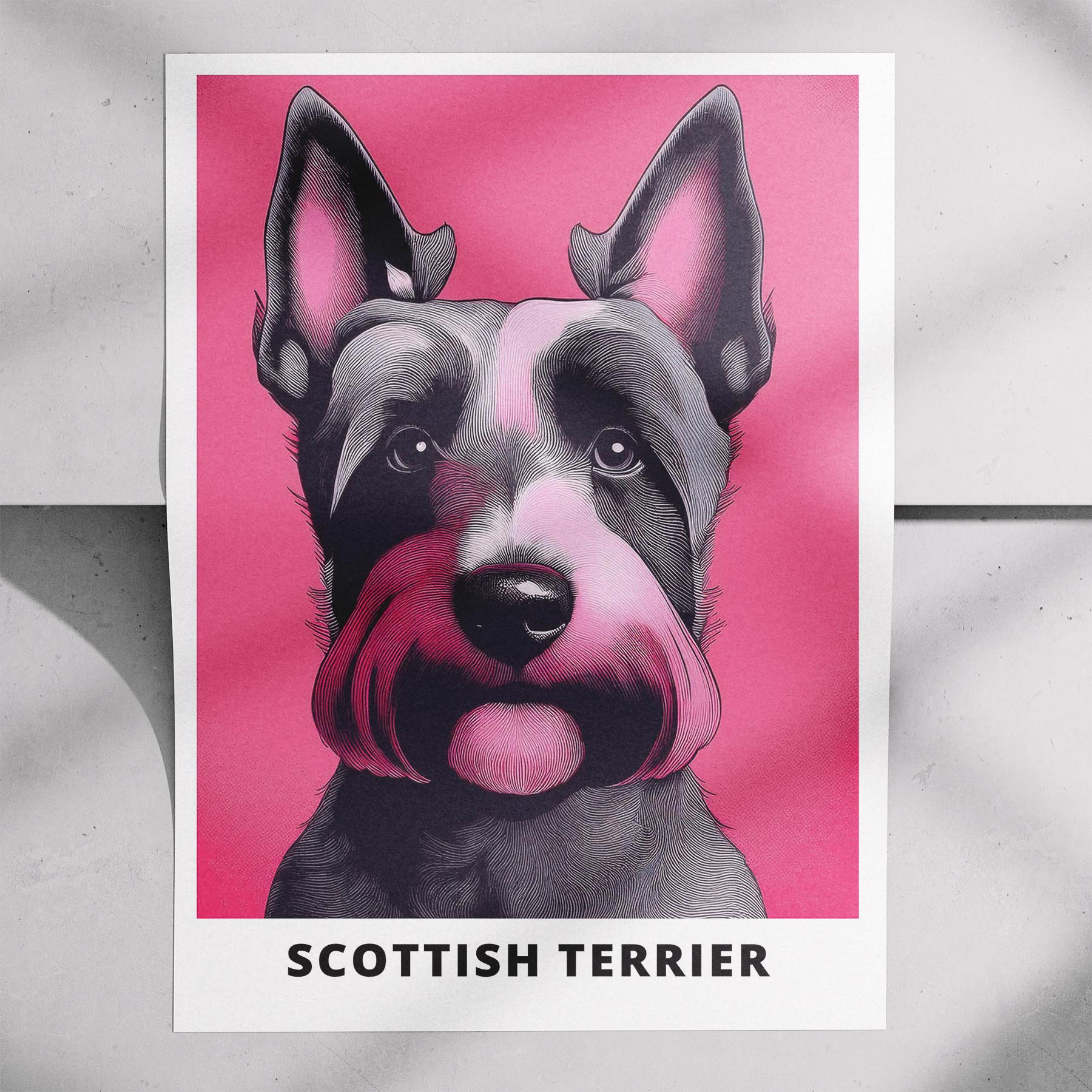 Scottish Terrier Pink and Black Dog Series 1 image 7