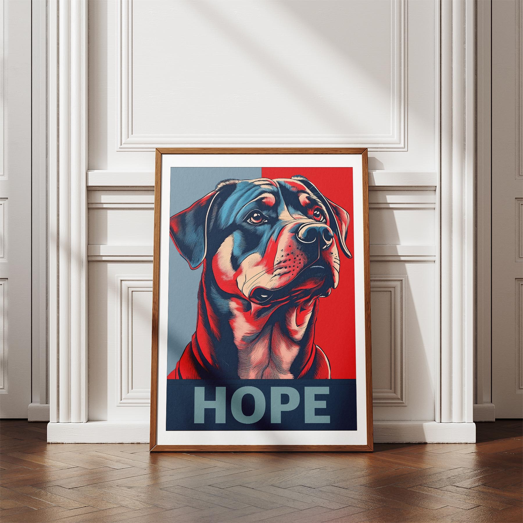 Rottweiler HOPE Series Inspired by the Obama Poster image 4