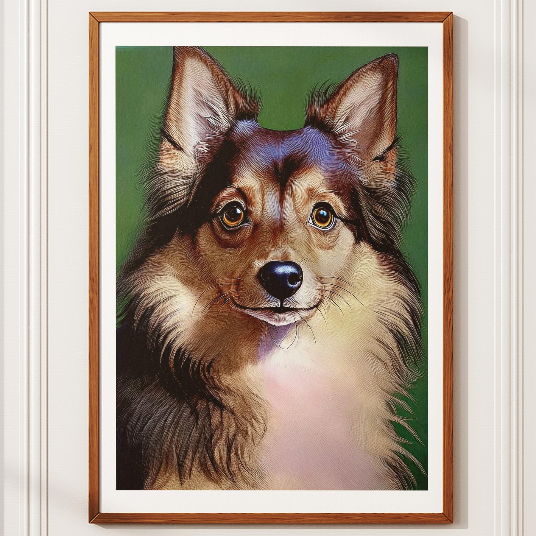 German Spitz Green Painted Series image 10