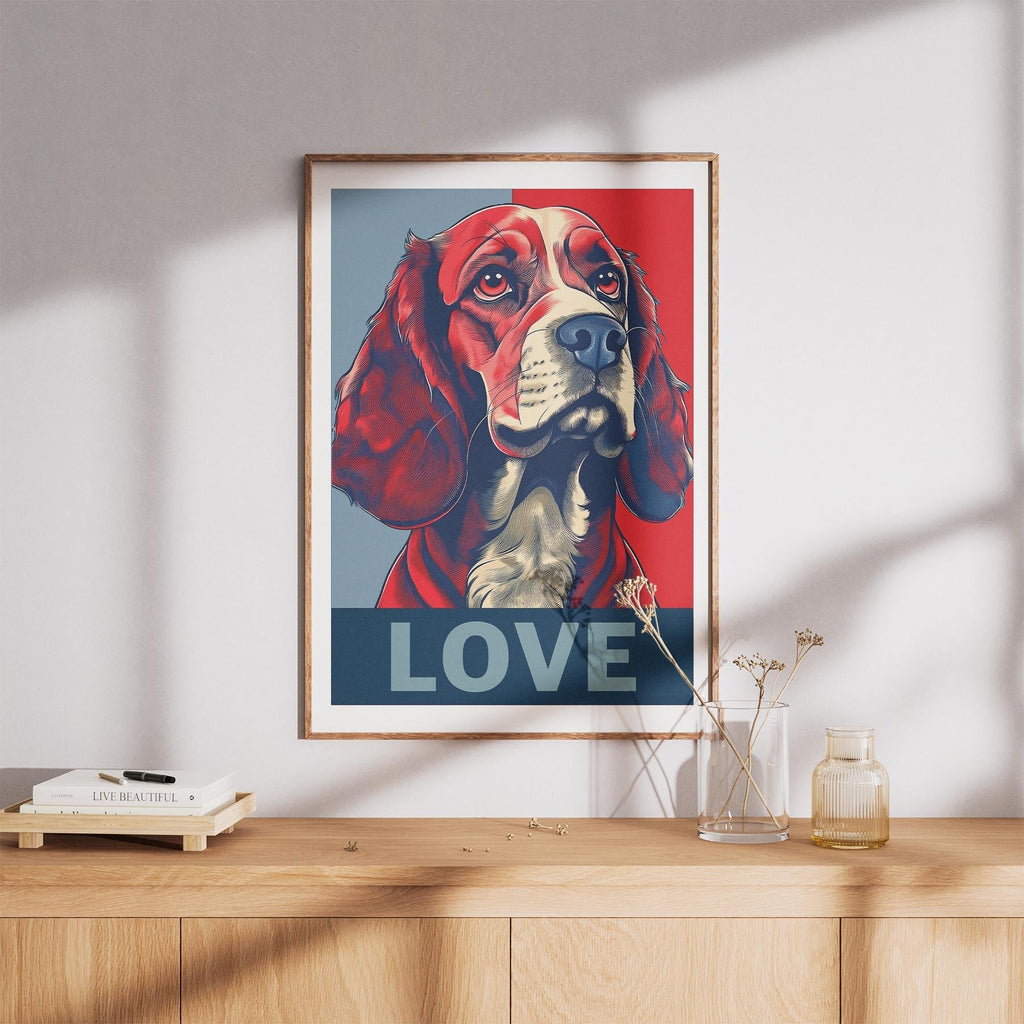 Cocker Spaniel LOVE Series Inspired by the Obama Poster image 8