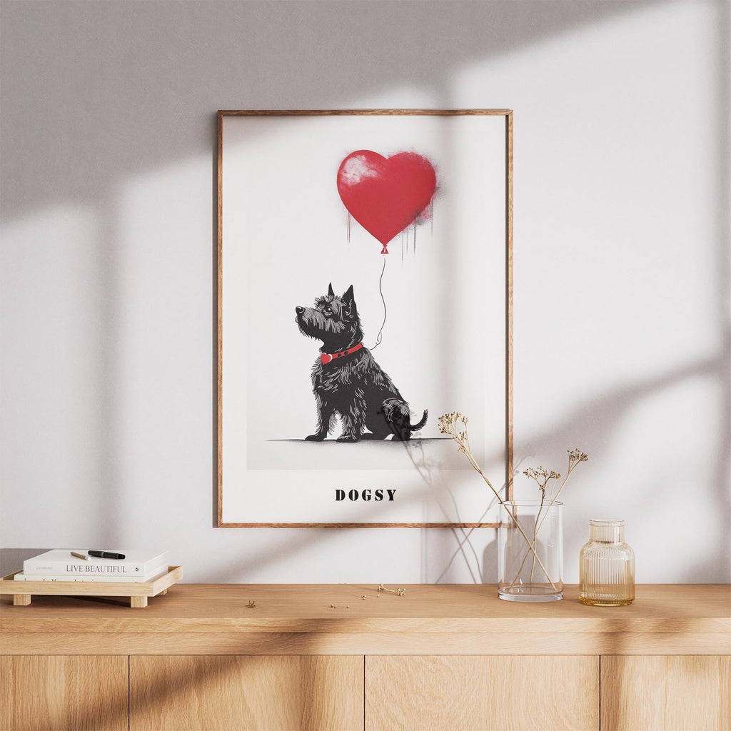 Australian Terrier DOGSY Series inspired by the Art of Banksy with text Dogsy image 8
