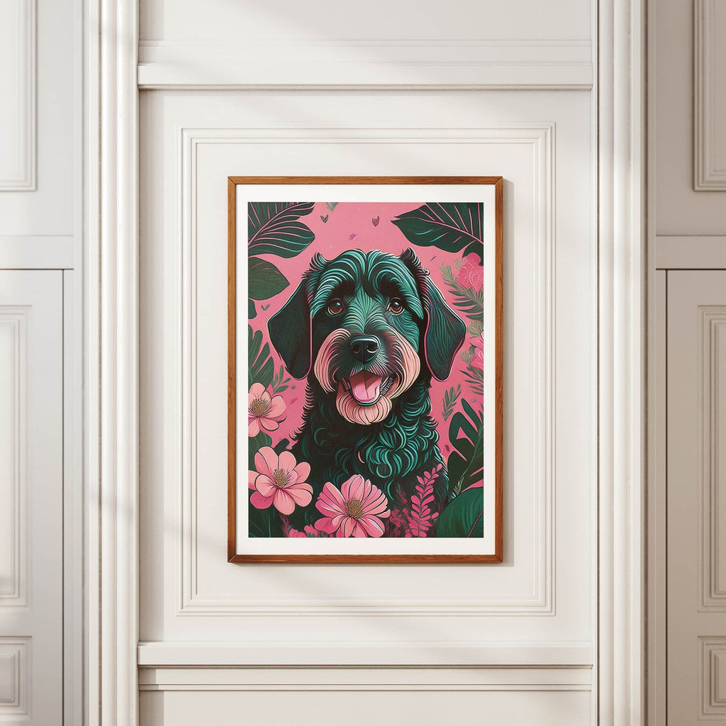 Labradoodle Flowery Dog image 3