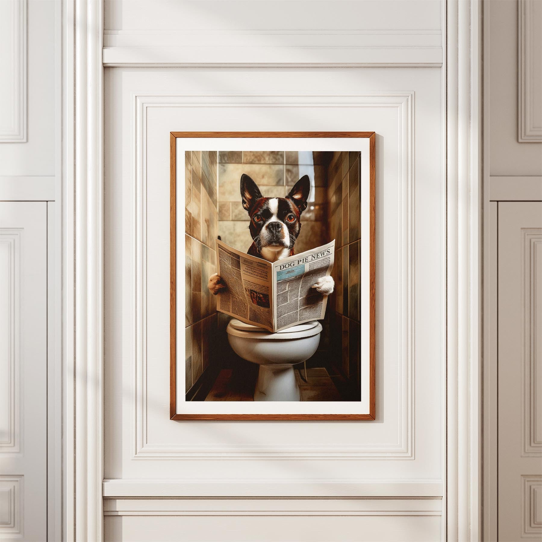 Boston Terrier Toilet Humour Dog Series 3 image 3