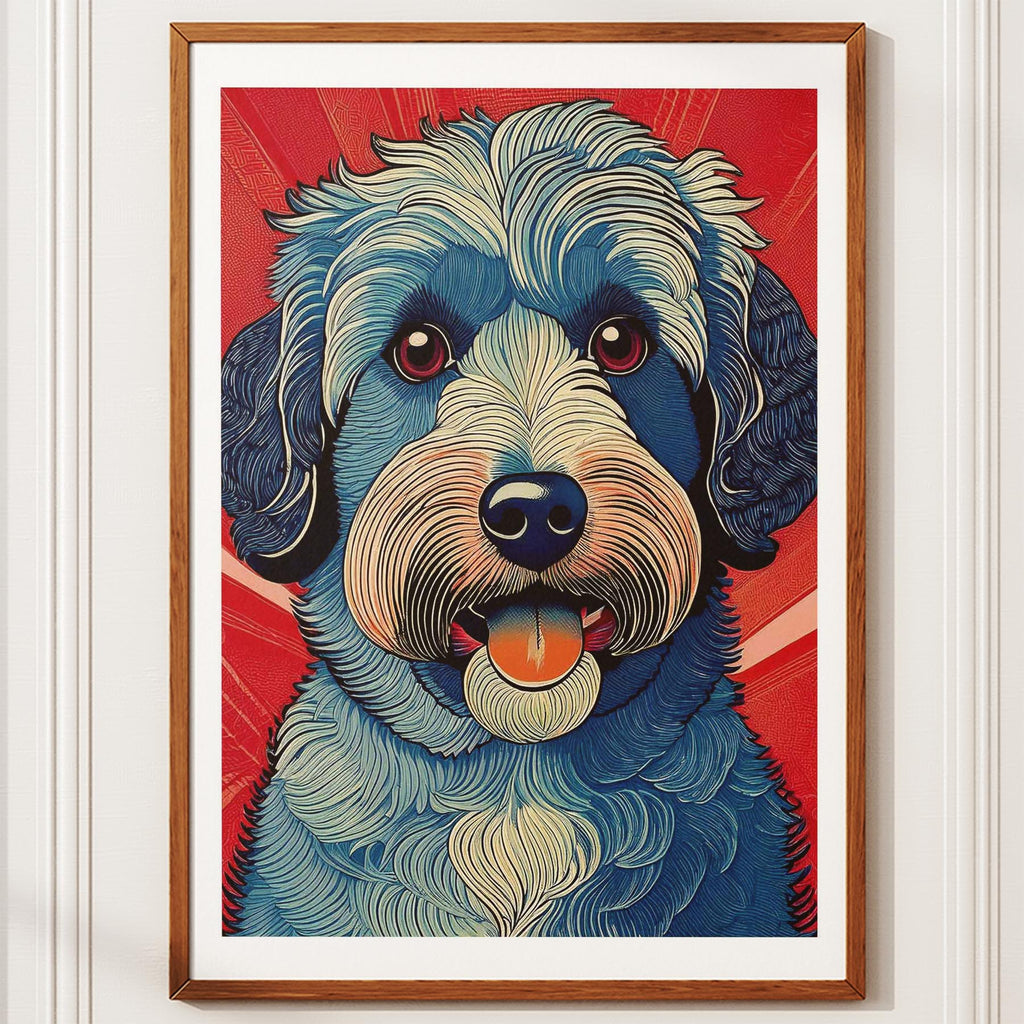 Groodle Hokusai Japanese Inspired Dog Series 1 image 10