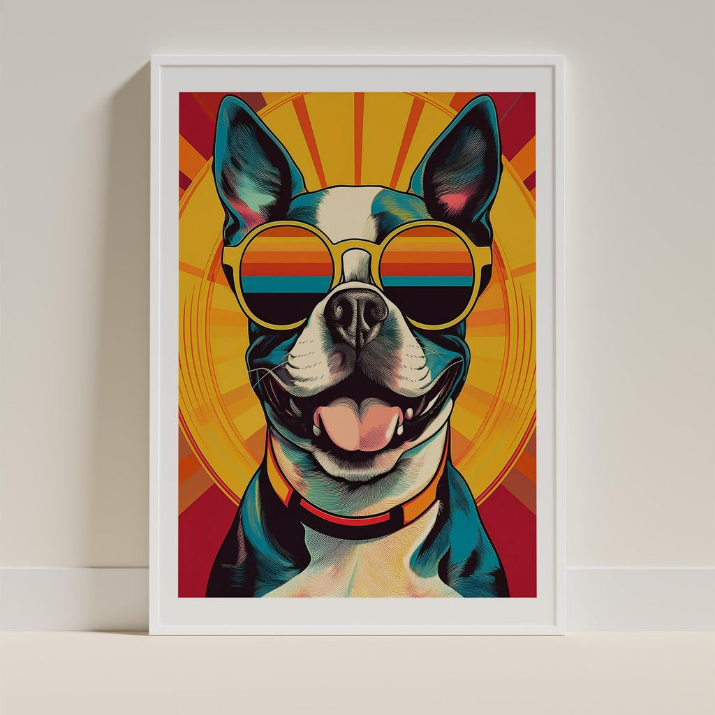 Boston Terrier In Colourful Sunnies 2 image 9