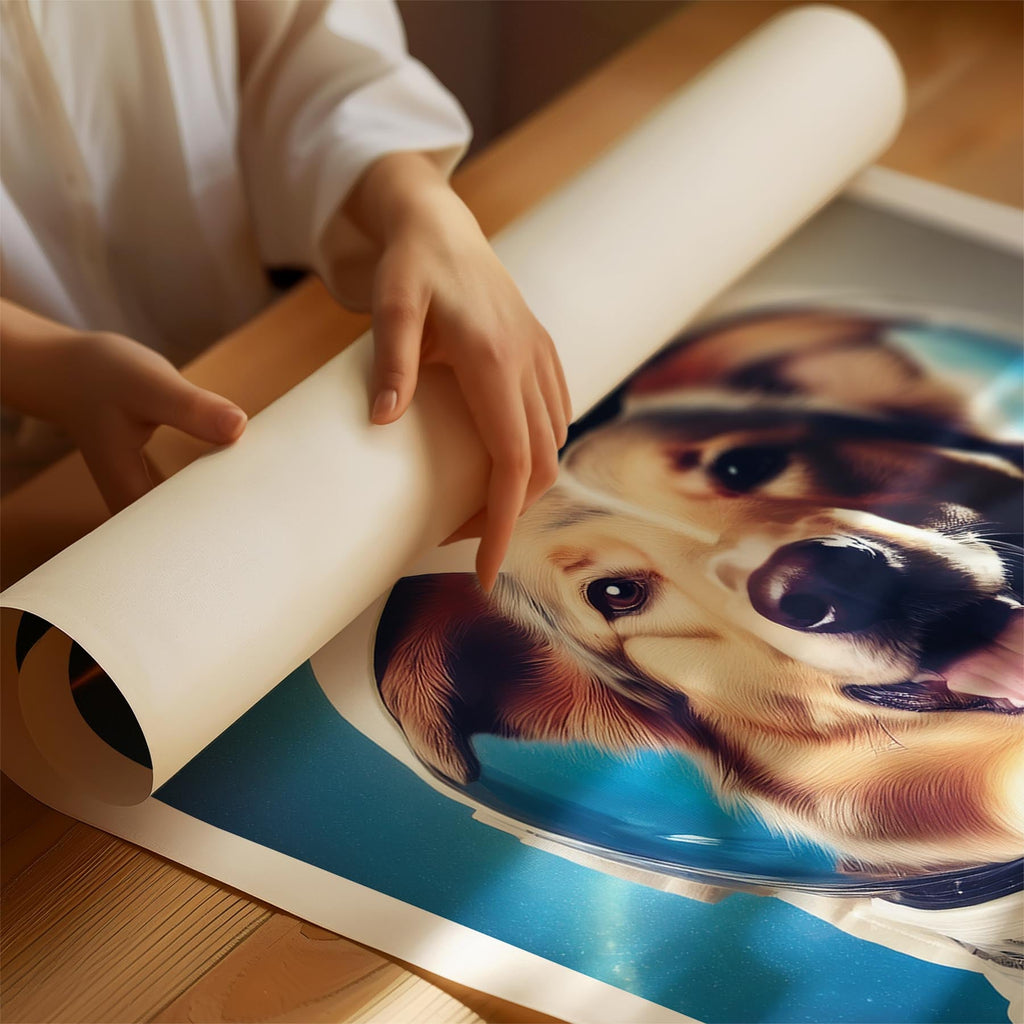 Rough Smooth Collie Astronaut Dog Series image 1