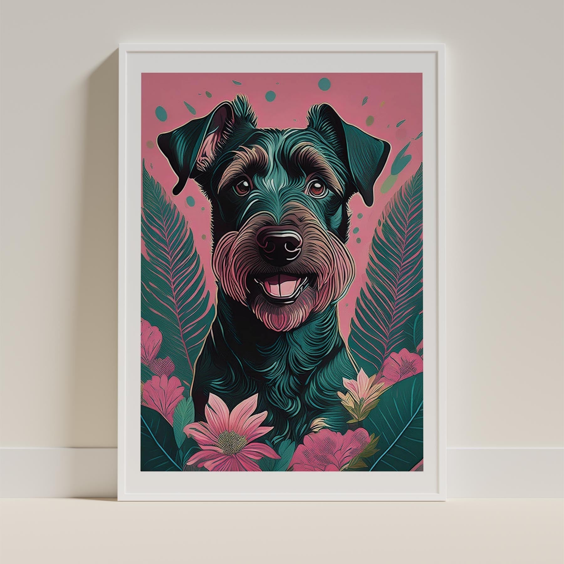 Irish Terrier Flowery Dog image 9