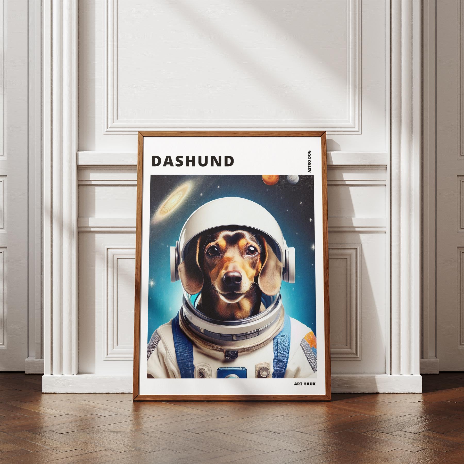 Dachshund Astronaut Dog Series with Text Astro Dog image 4