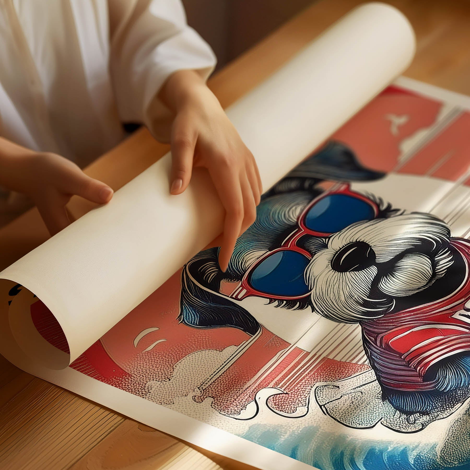 Miniature Schnauzer Hokosai Surfer Dogs 2 image 3