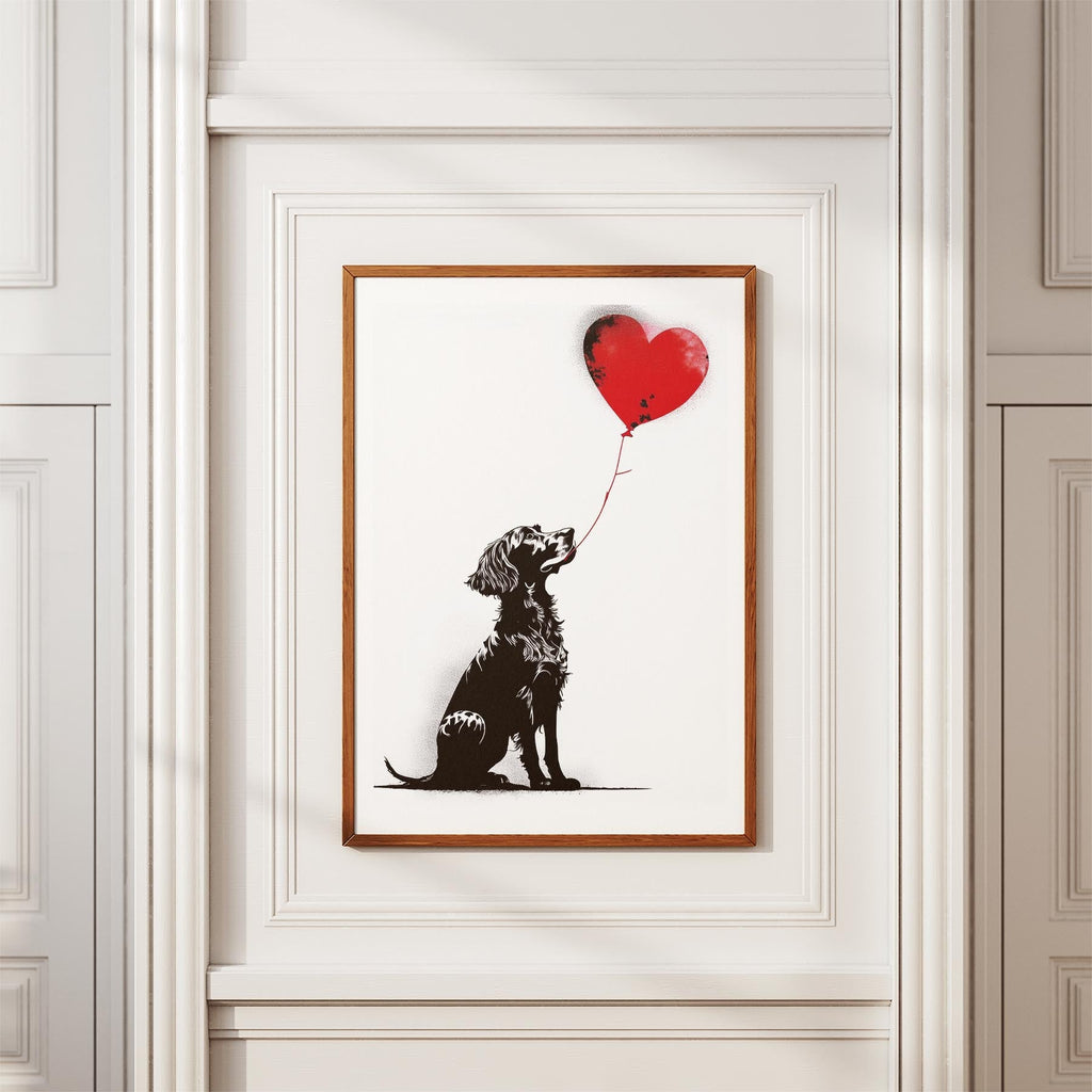 English Setter DOGSY Series inspired by the Art of Banksy image 3