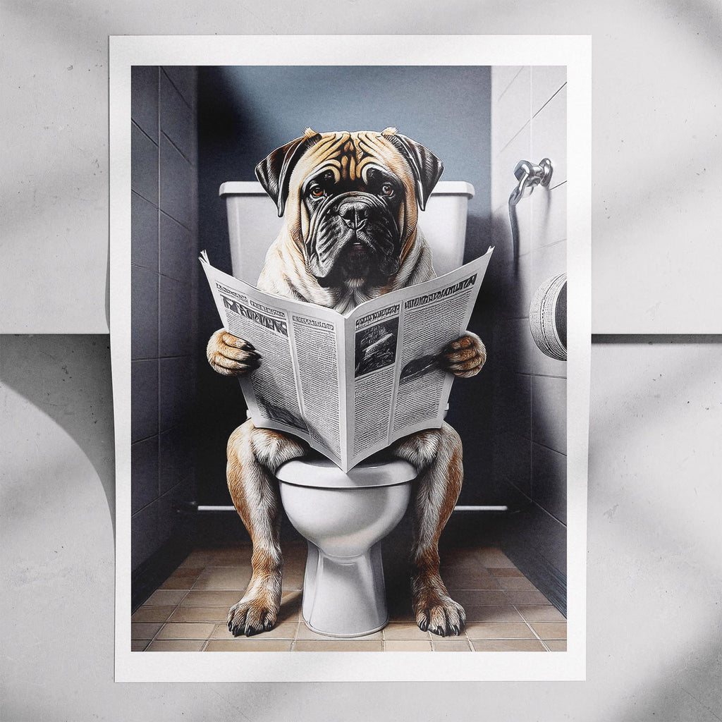 Bullmastiff Toilet Humour Dog Series image 7