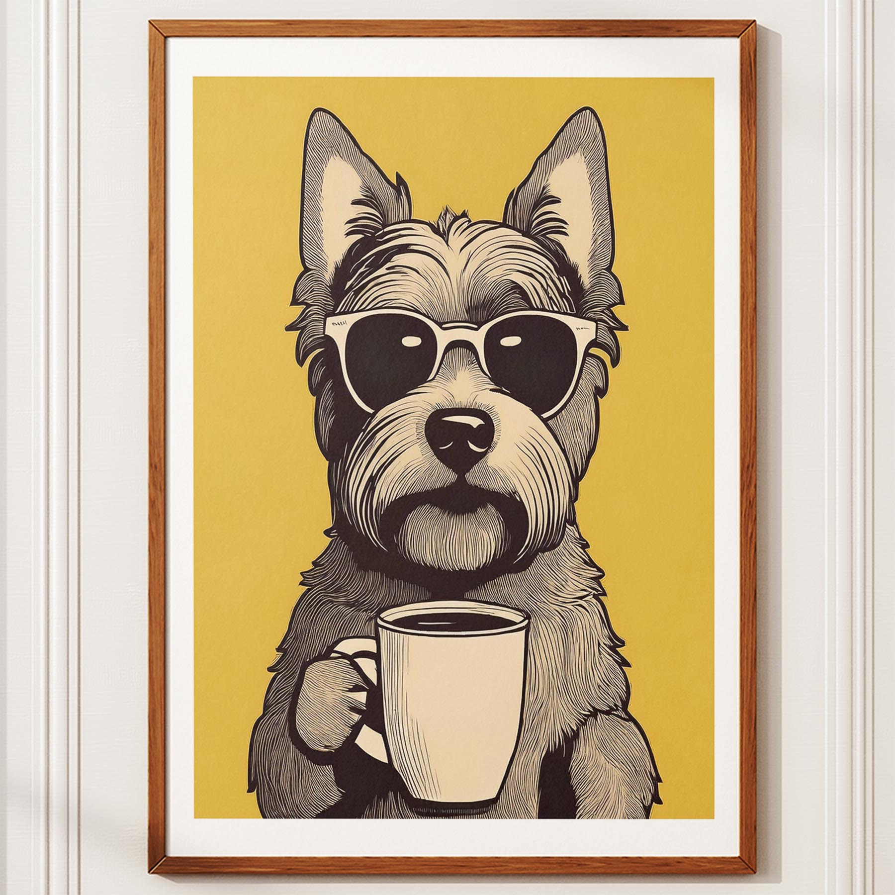 Yorkipoo Chillin Coffee Dog image 12