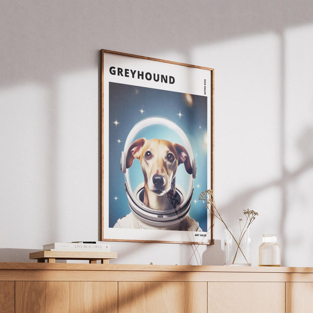 Greyhound Astronaut Dog Series with Text Astro Dog image 5