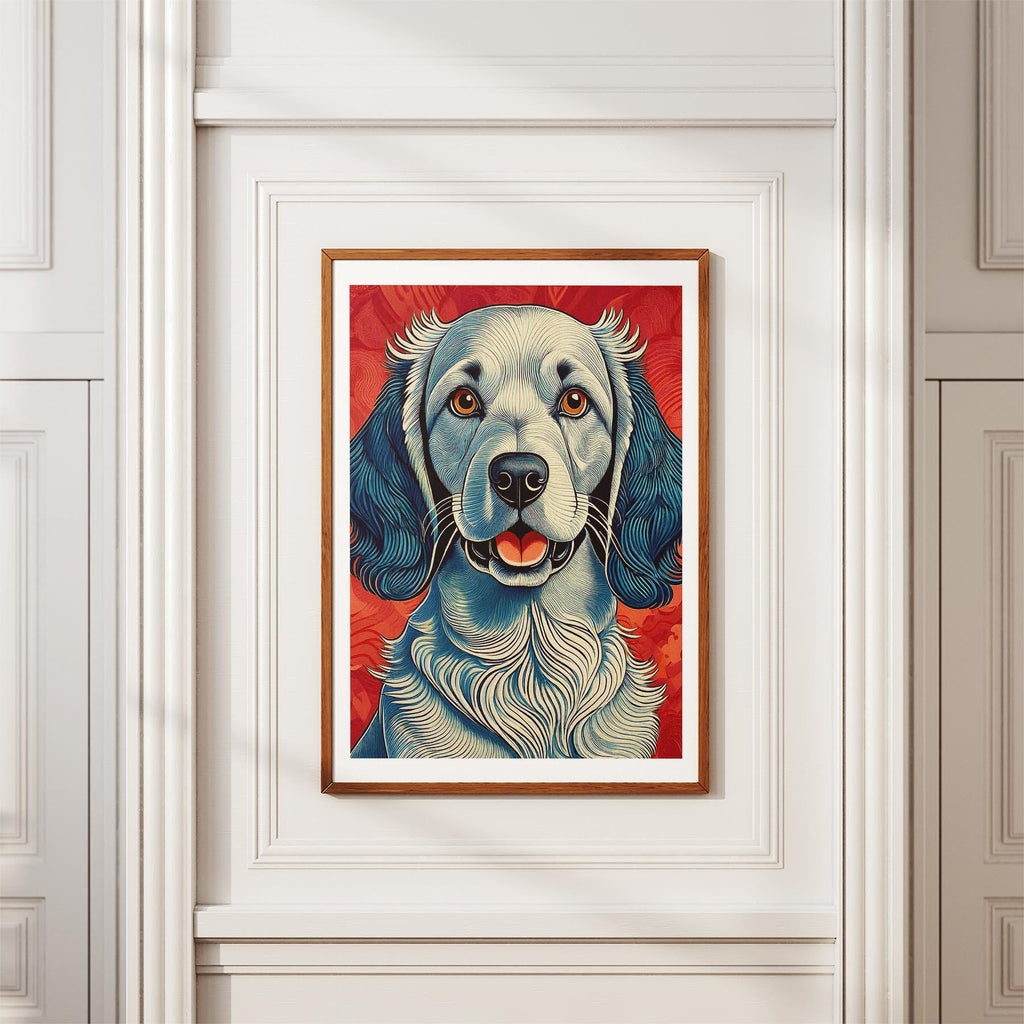 English Setter Hokusai Japanese Inspired Dog Series image 3