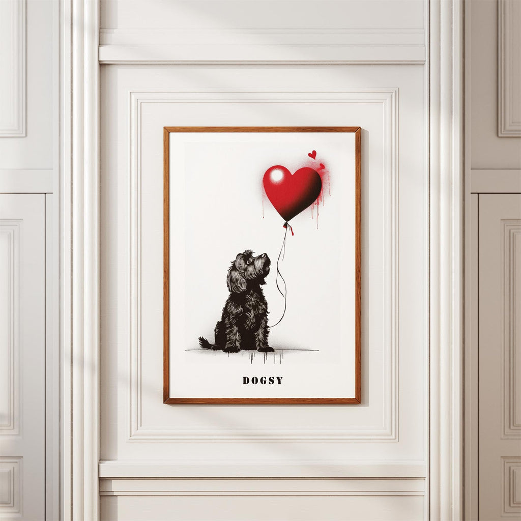 Australian Silky Terrier DOGSY Series inspired by the Art of Banksy with text Do image 3