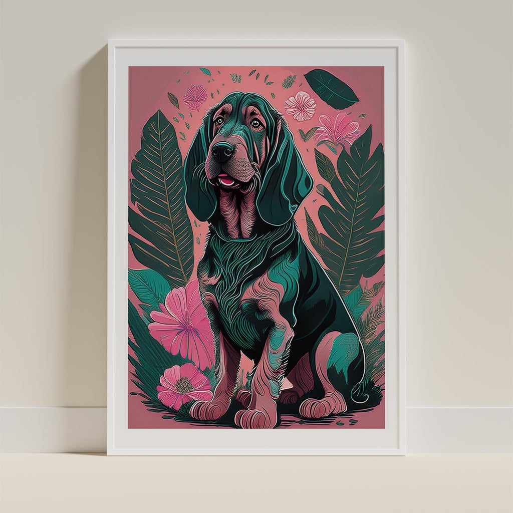 Bloodhound Flowery Dog image 9