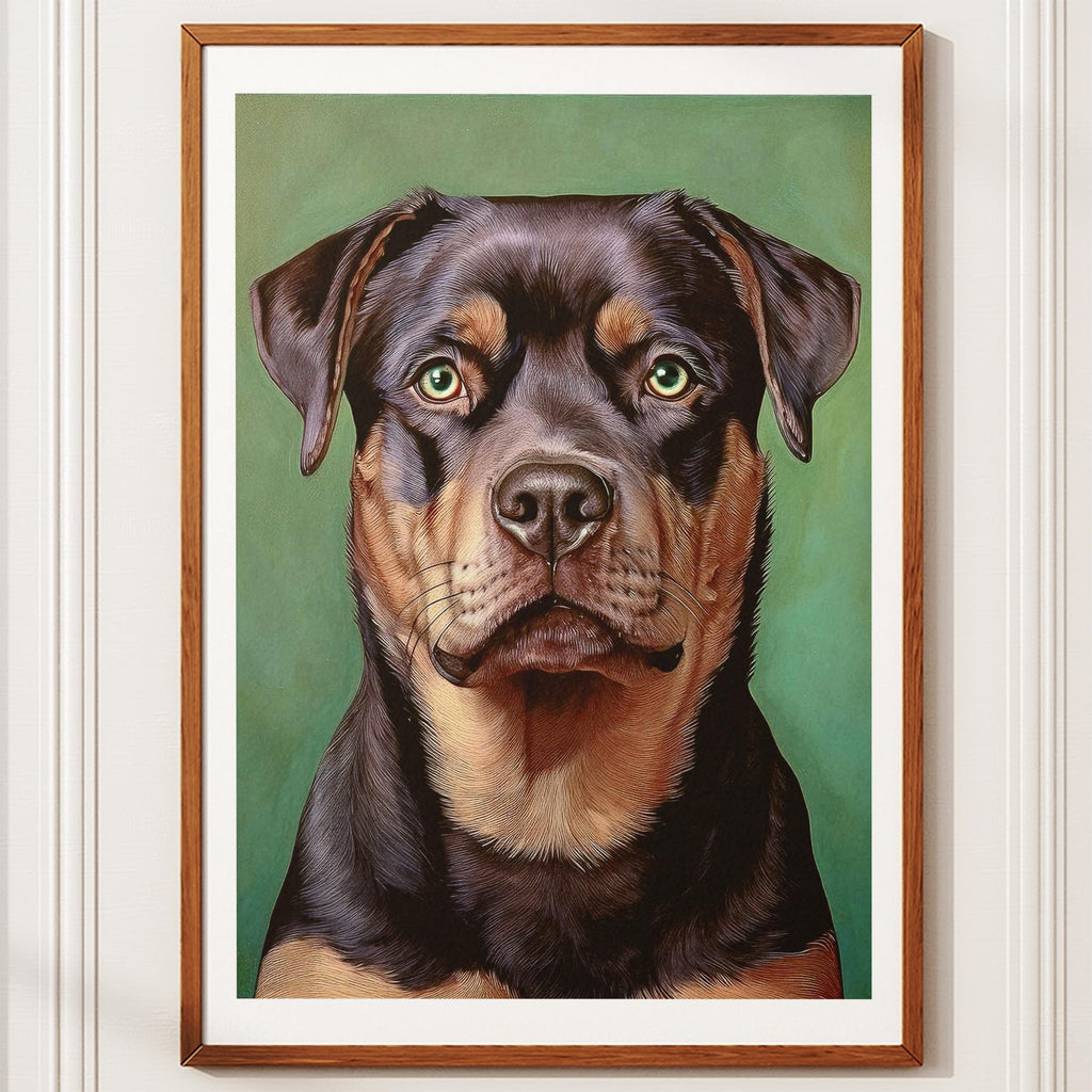 Rottweiler Green Painted Series image 10