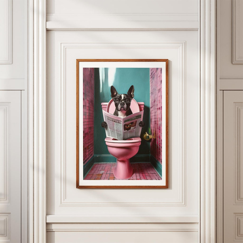 Boston Terrier Toilet Humour Dog Series 4 image 3
