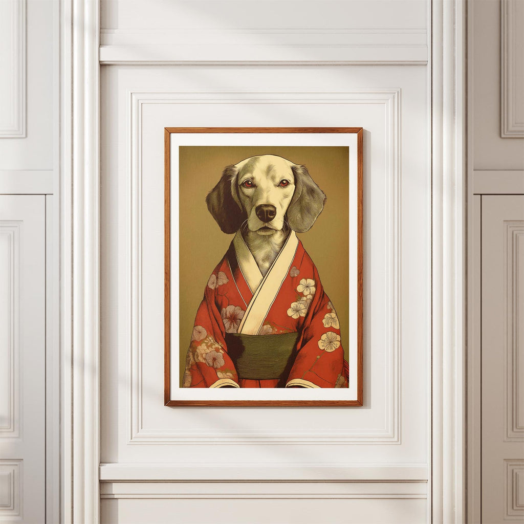 Curly Coated Retriever Japanse Kimono Dog Series image 3