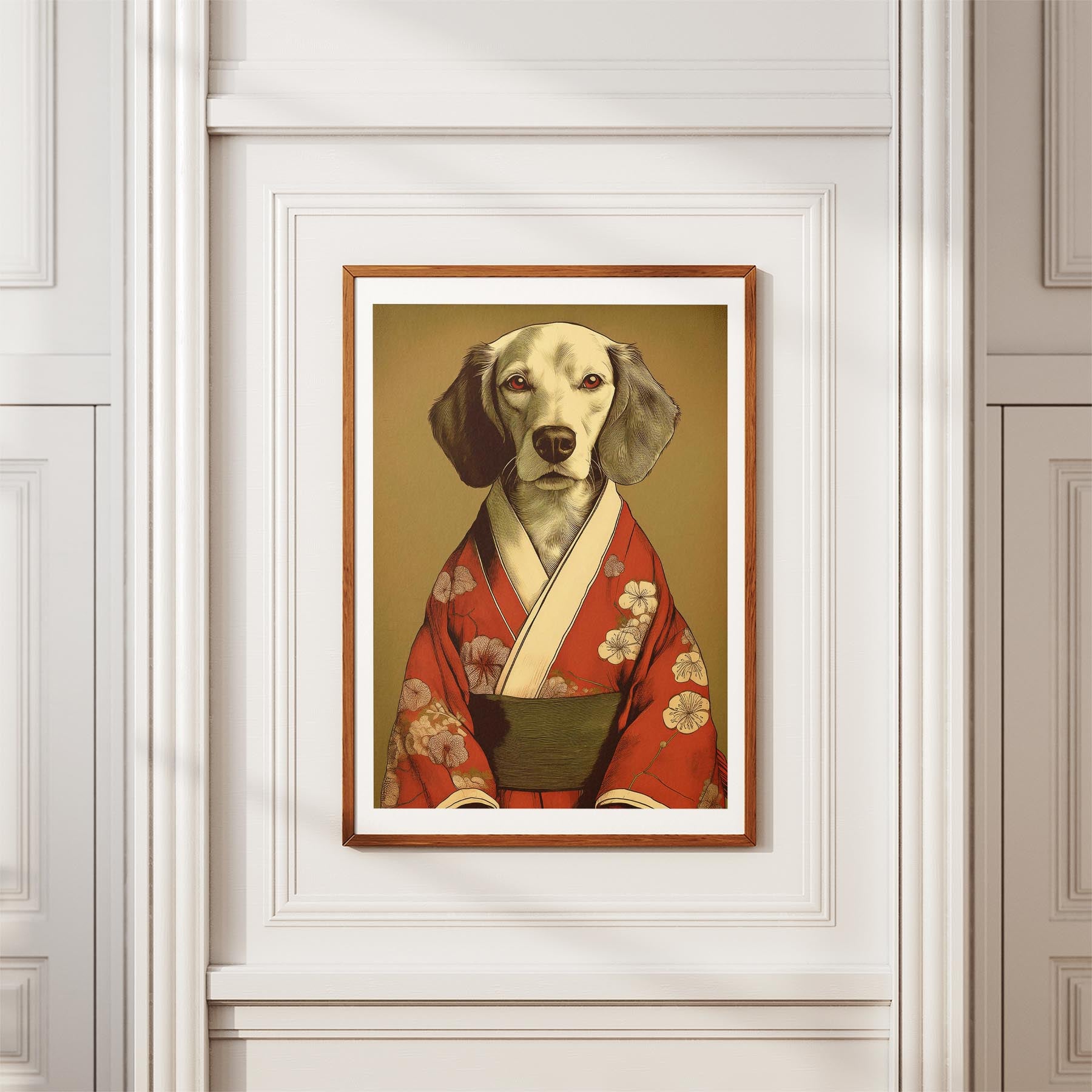 Curly Coated Retriever Japanse Kimono Dog Series image 3