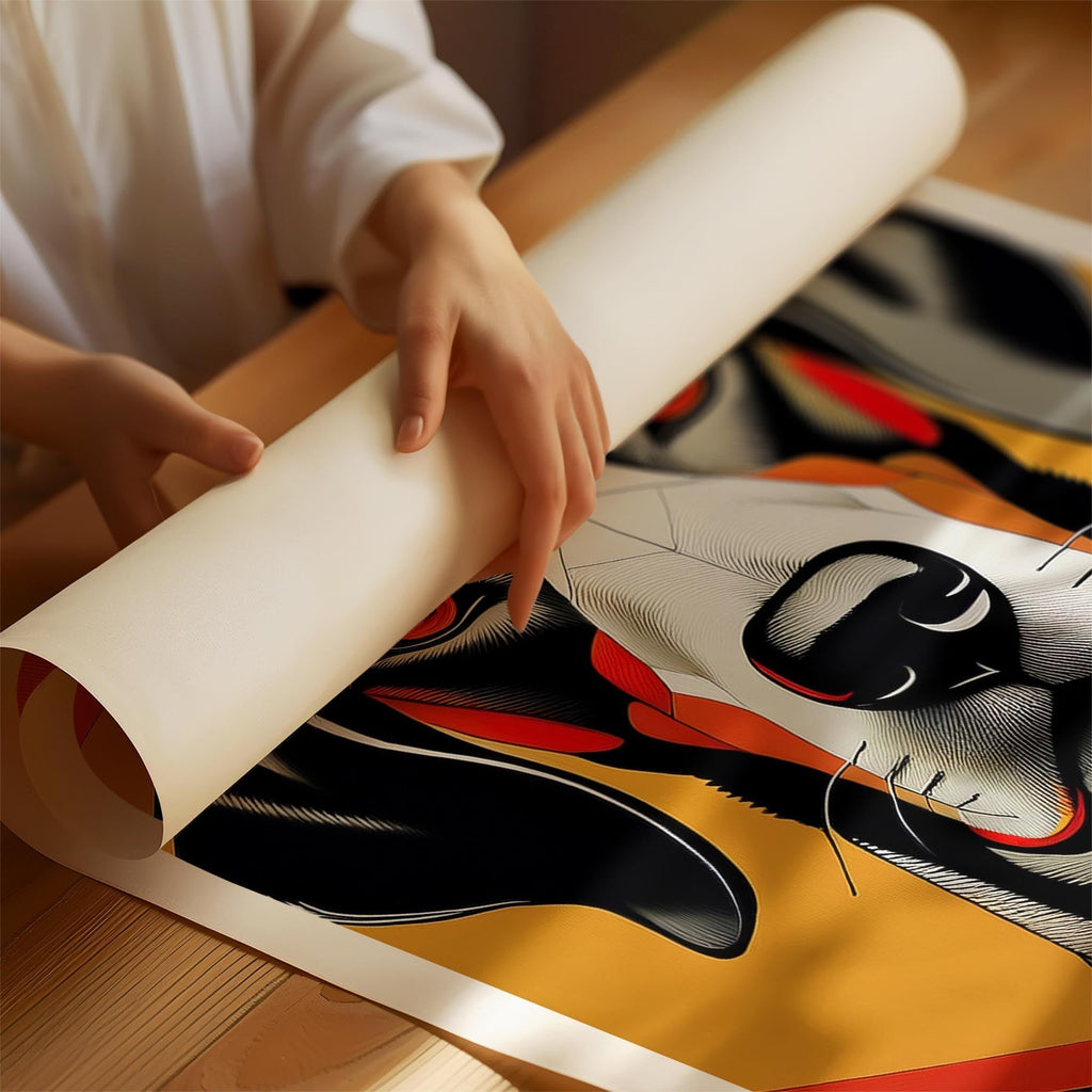 English Pointer Geometric Orange Series image 1