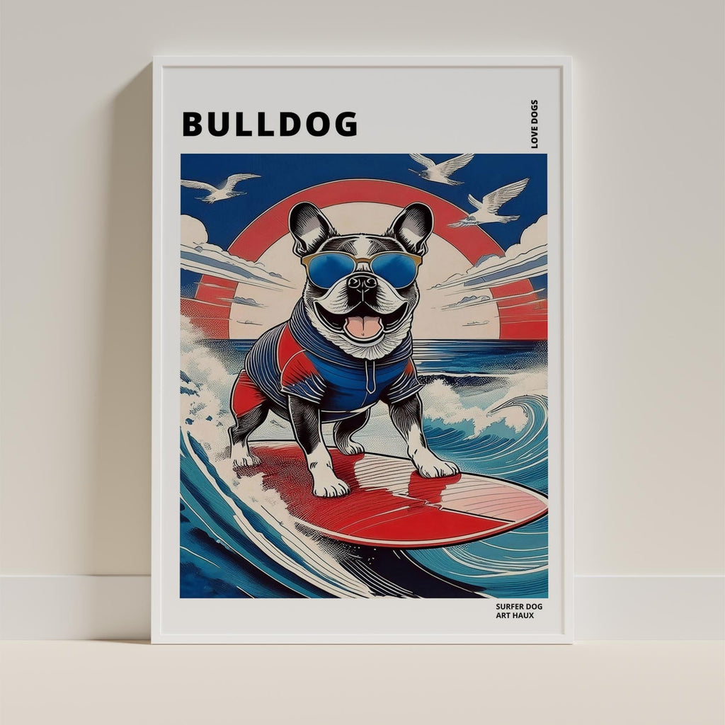Bulldog Hokosai Surfer Dogs 1 image 9