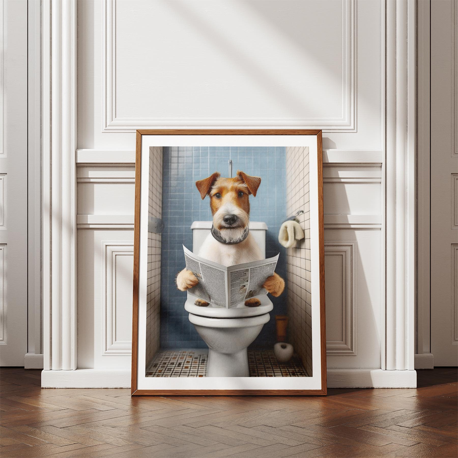 Fox Terrier Toilet Humour Dog Series image 4