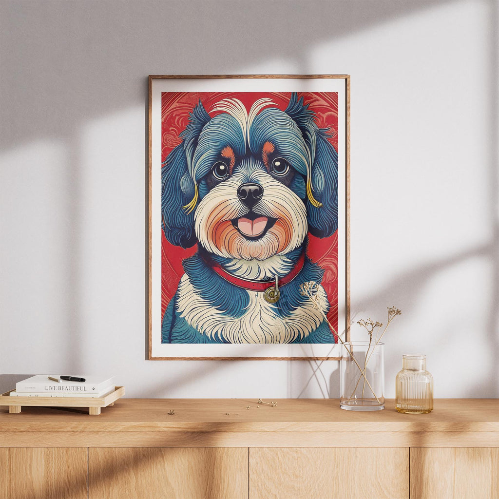 Shih Tzu Hokusai Japanese Inspired Dog Series image 8