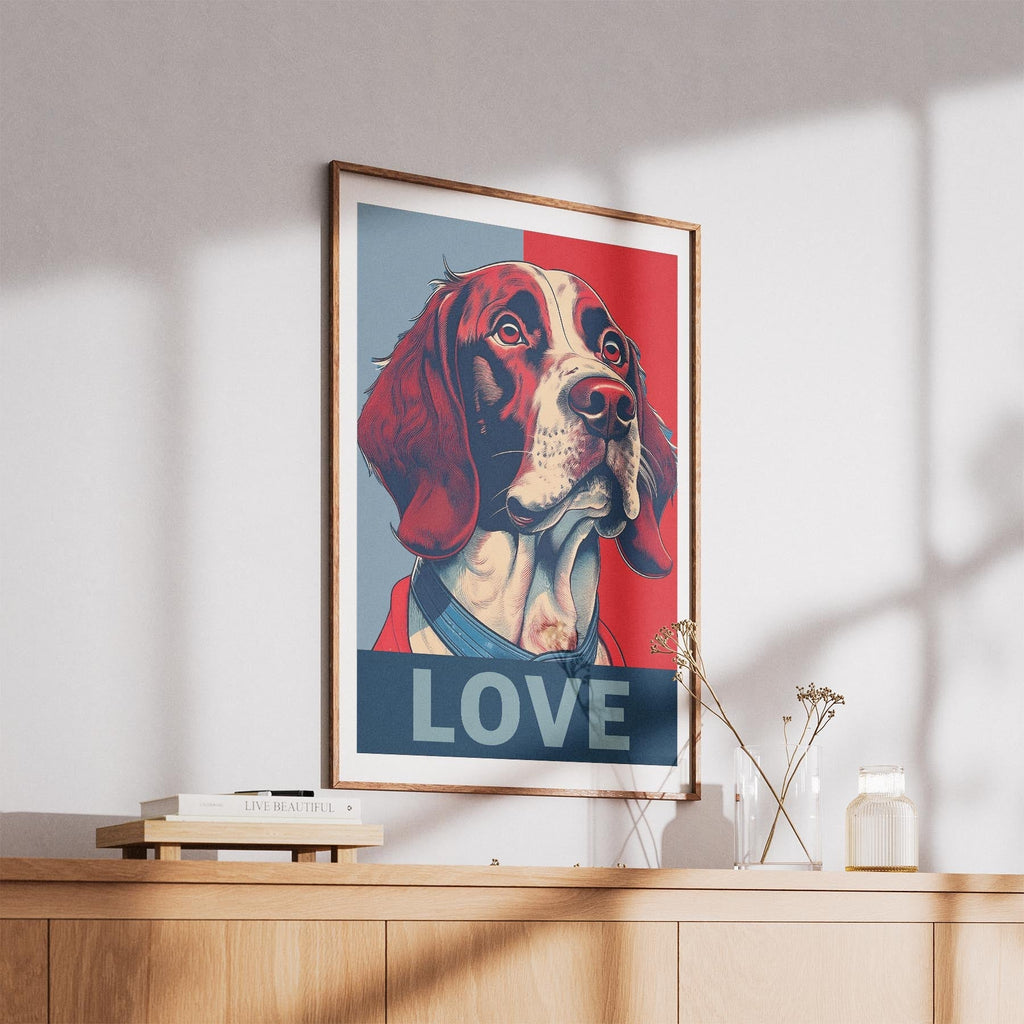 English Springer Spaniel LOVE Series Inspired by the Obama Poster image 5