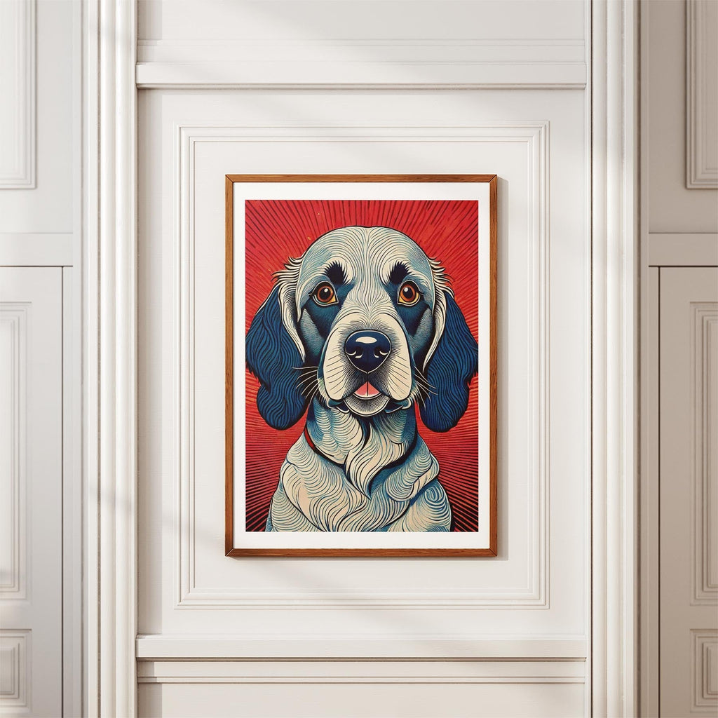 English Setter Hokusai Japanese Inspired Dog Series image 3