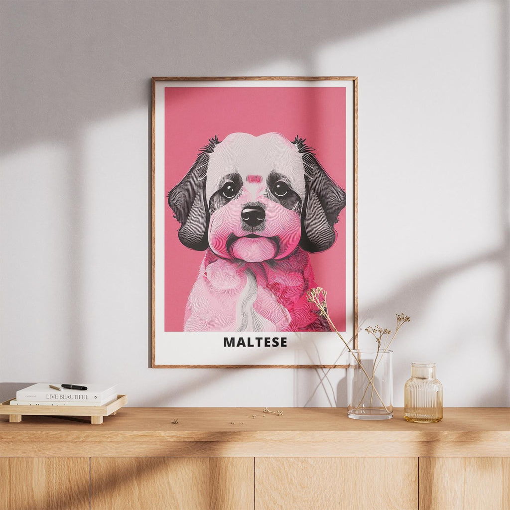 Maltese Pink and Black Dog Series 1 image 8