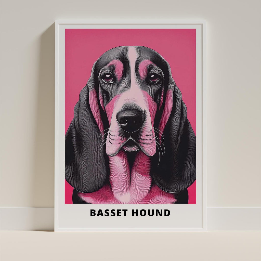 Basset Hound Pink and Black Dog Series 1 image 9