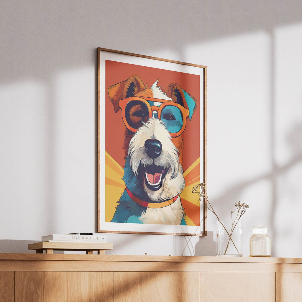 Fox Terrier In Colourful Sunnies 1 image 6