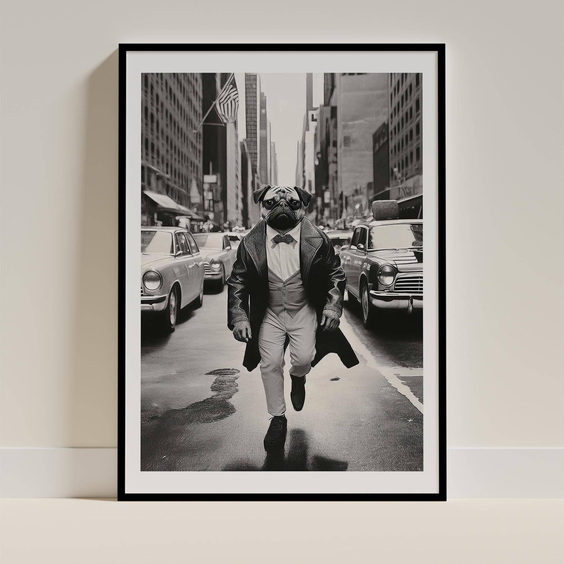 Pug Dog Art Print Unframed Vol 1 | 11 Unique Designs | Wall Art Gift for Dog Lovers - Image 5 | Dogsy & Co