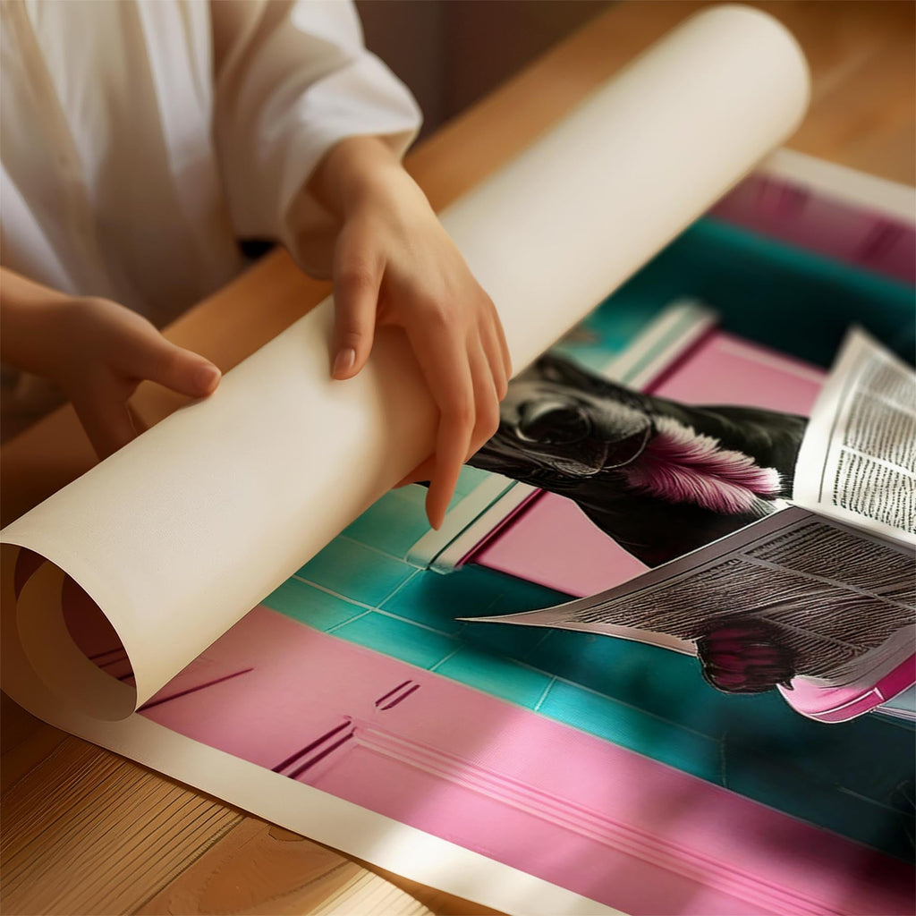 Rhoedesian Ridgeback Toilet Dogs PInk and Turquise image 1