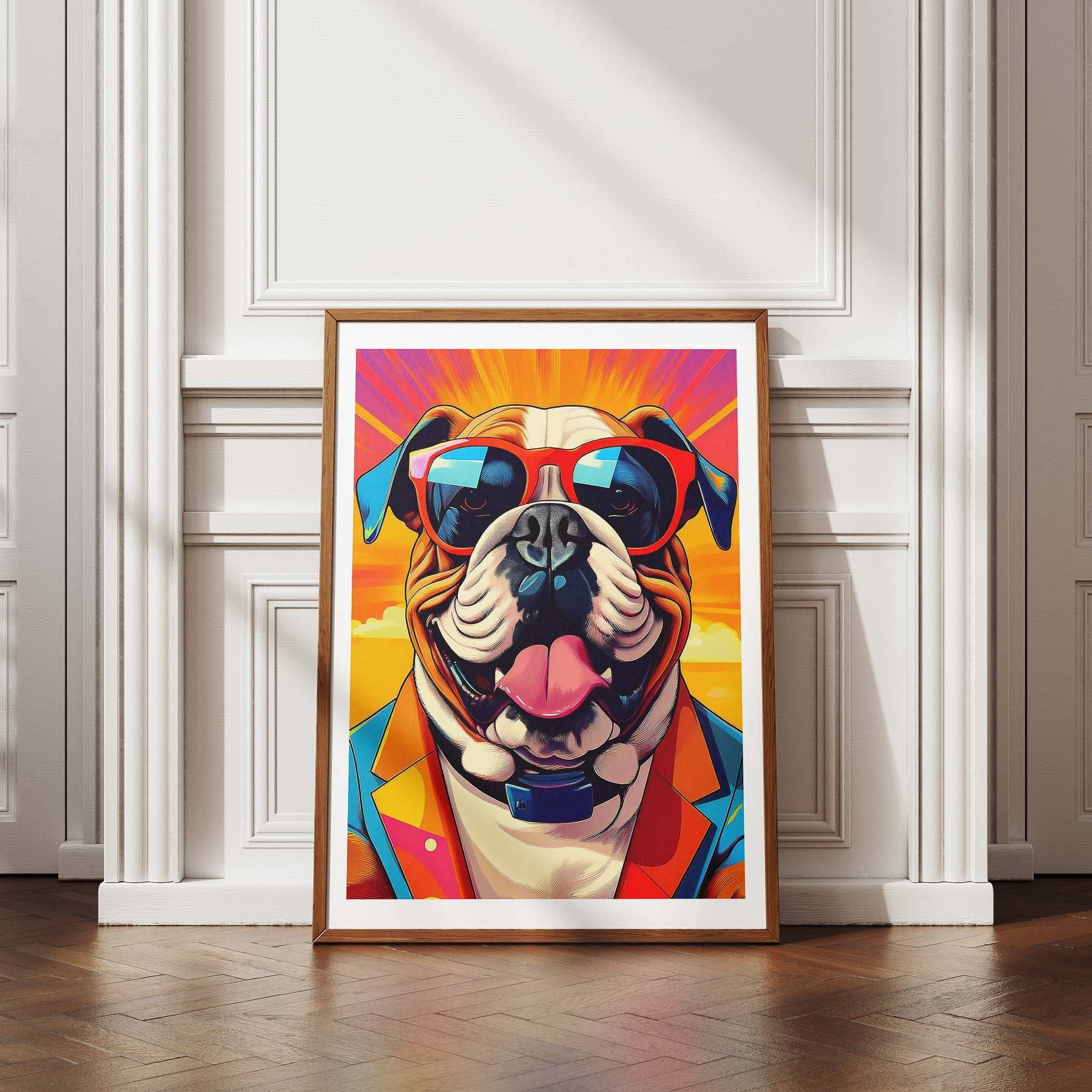 Bull Dog In Colourful Sunnies 3 image 4