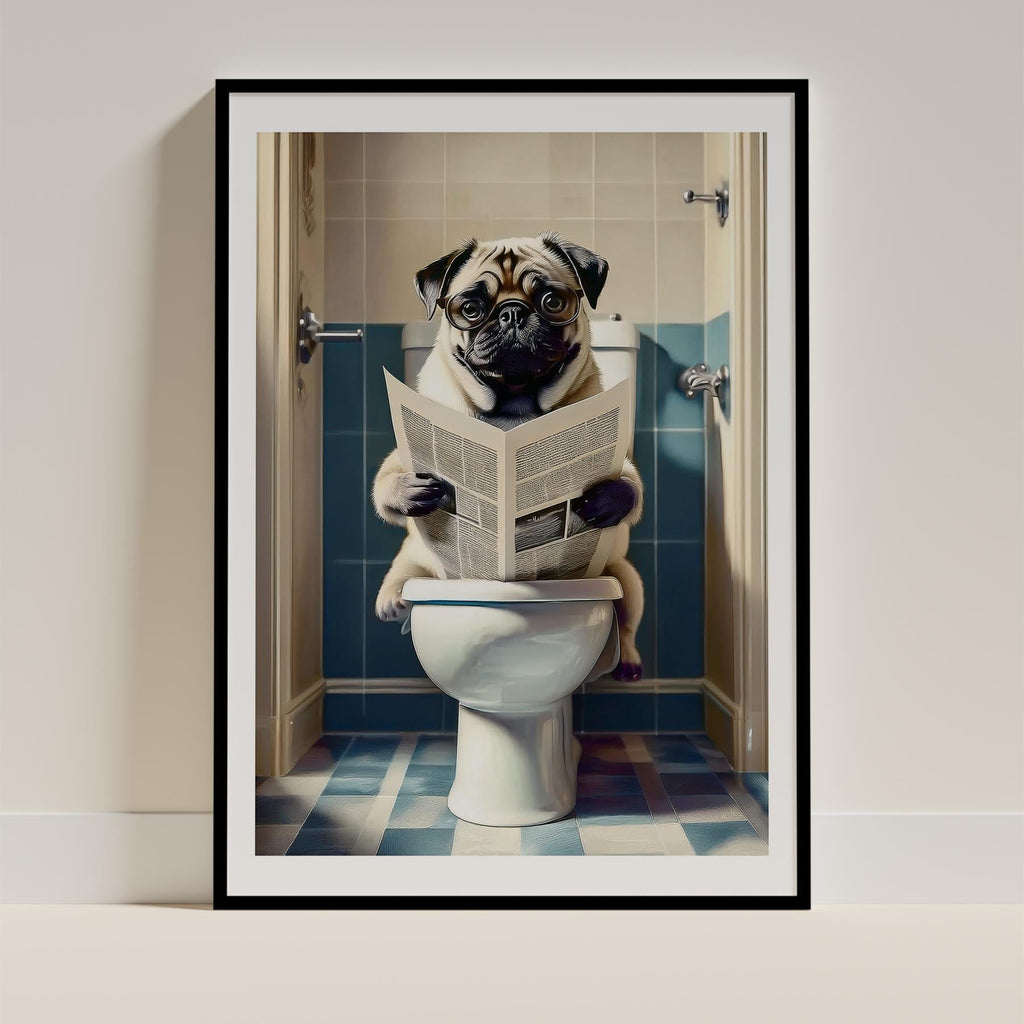 Pug Toilet Humour Dog Series 1 image 0