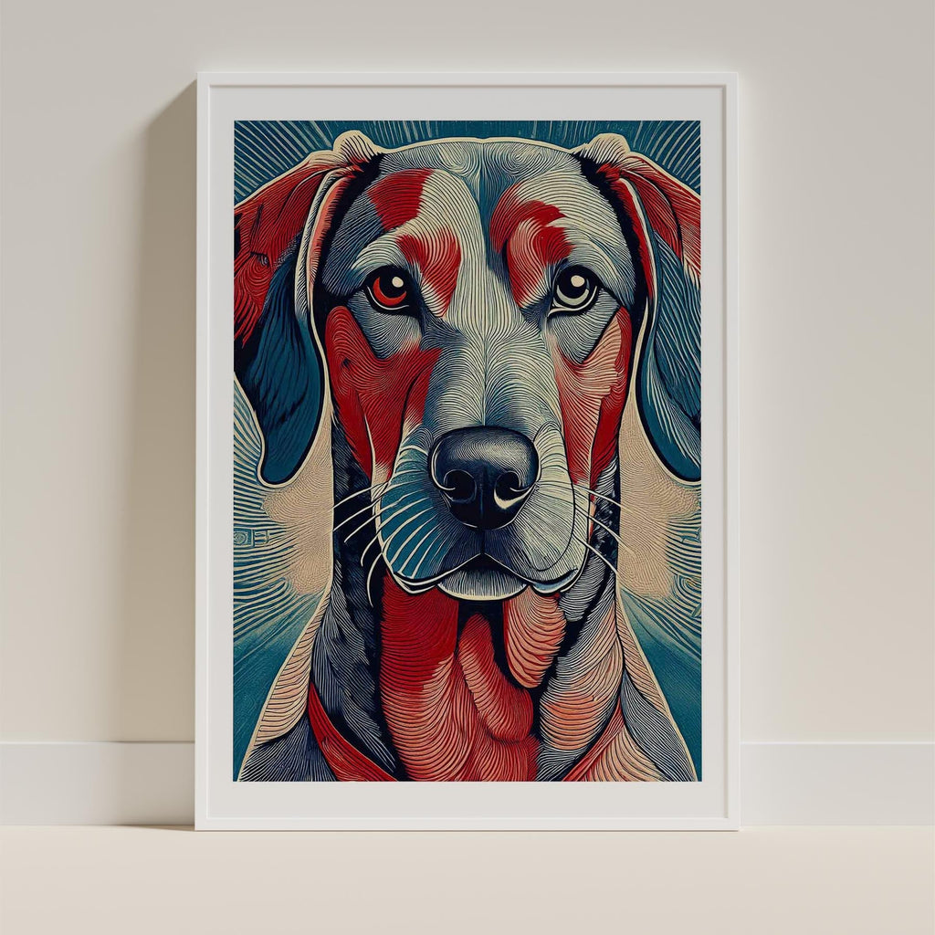 Rhoedesian Ridgeback Hokusai Japanese Inspired Dog Series image 9