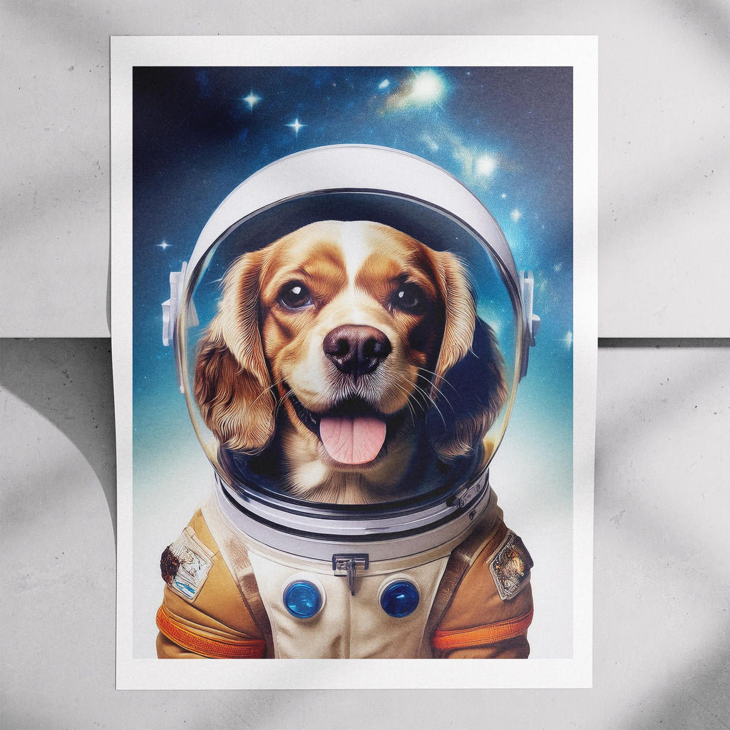Cavalier Spaniel Astronaut Dog Series image 7