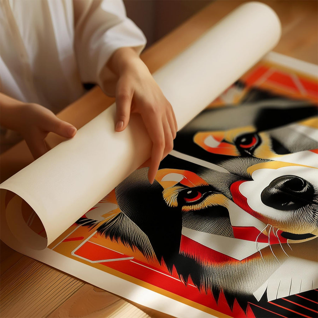 Finnish Lapphund Geometric Orange Series image 1