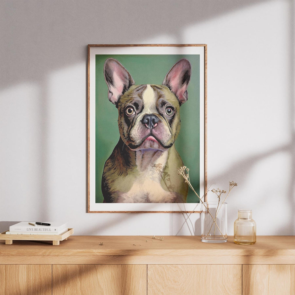 French Bulldog Green Painted Series image 8