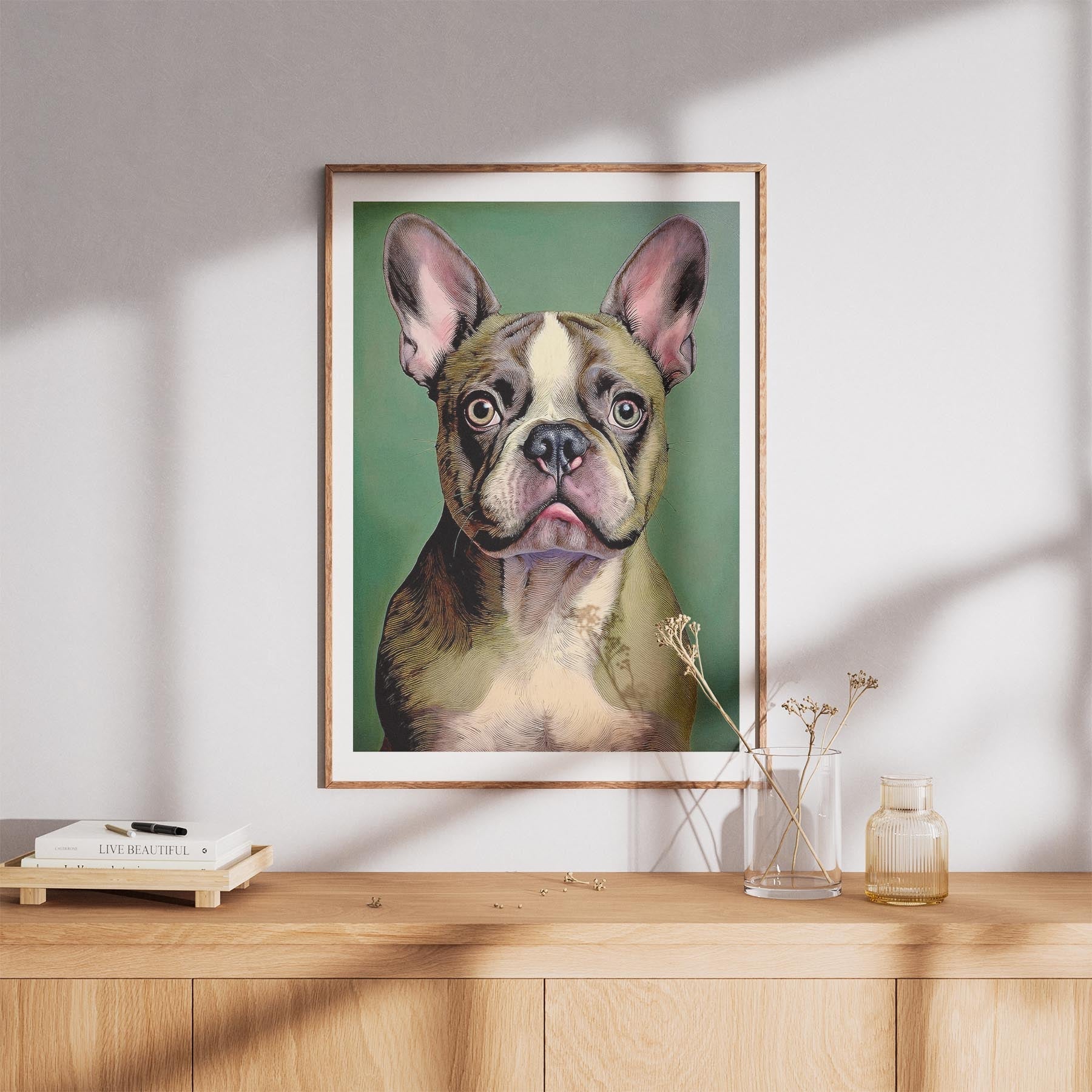 French Bulldog Green Painted Series image 8
