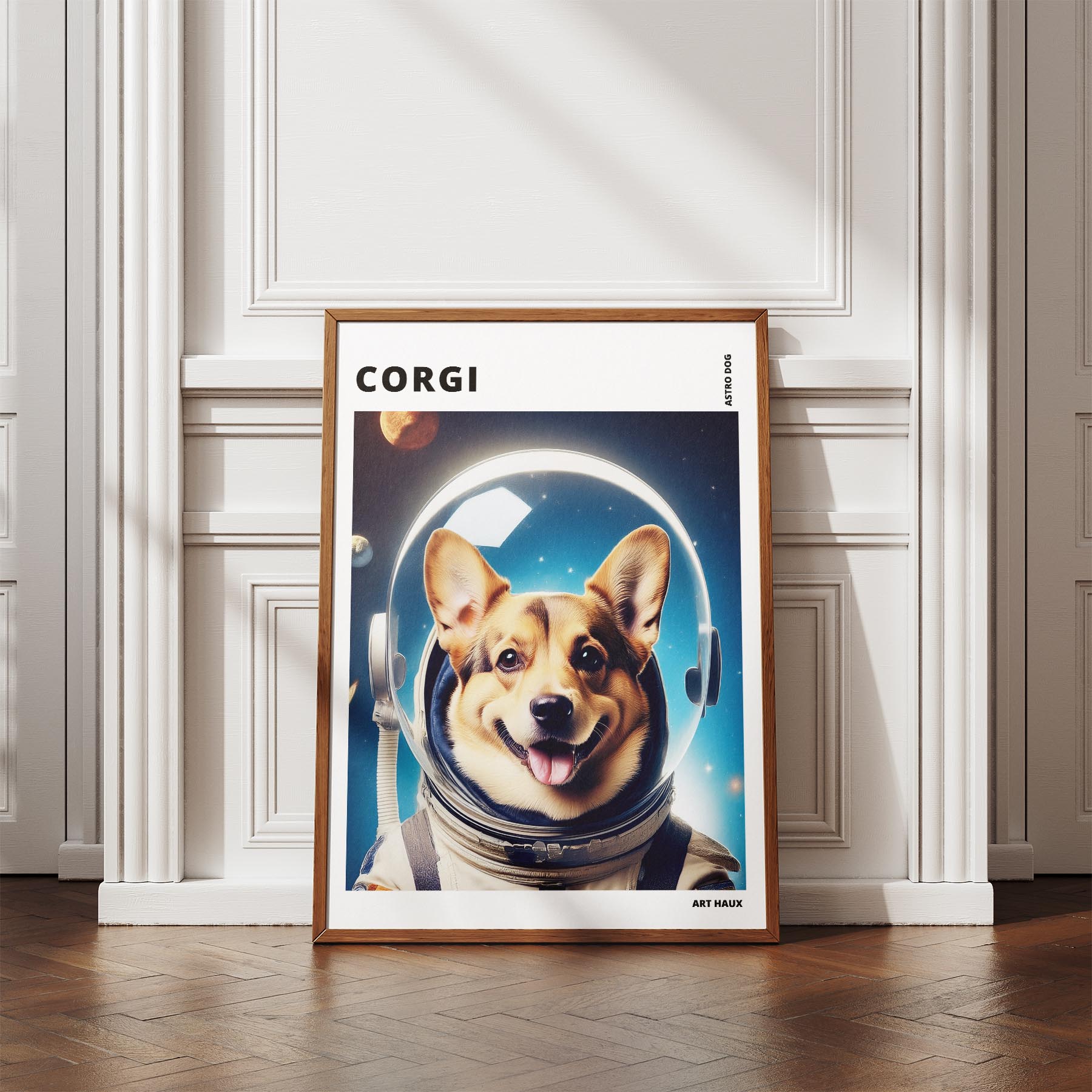 Corgi Astronaut Dog Series with Text Astro Dog image 4