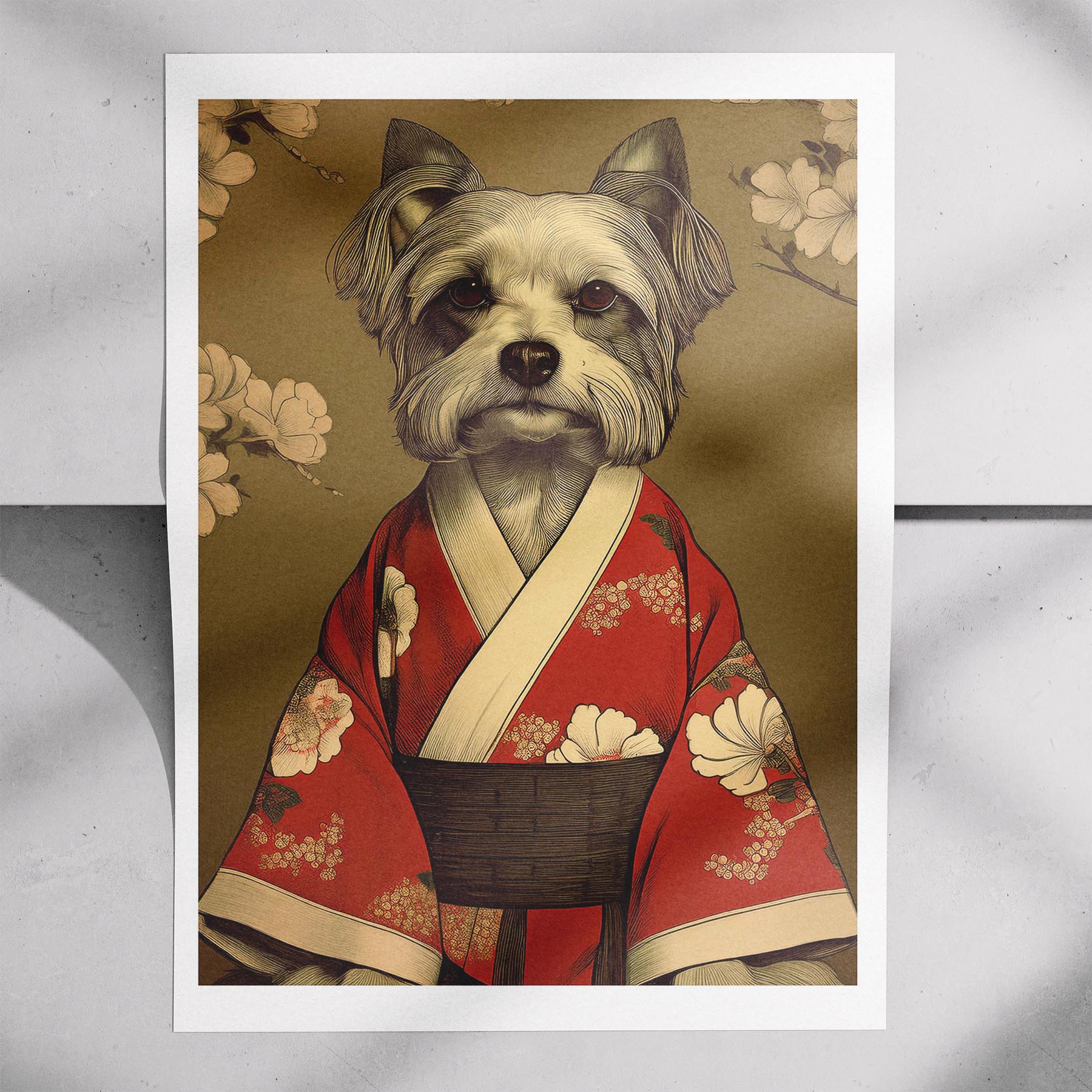Yorkshire Terrier Japanse Kimono Dog Series image 7