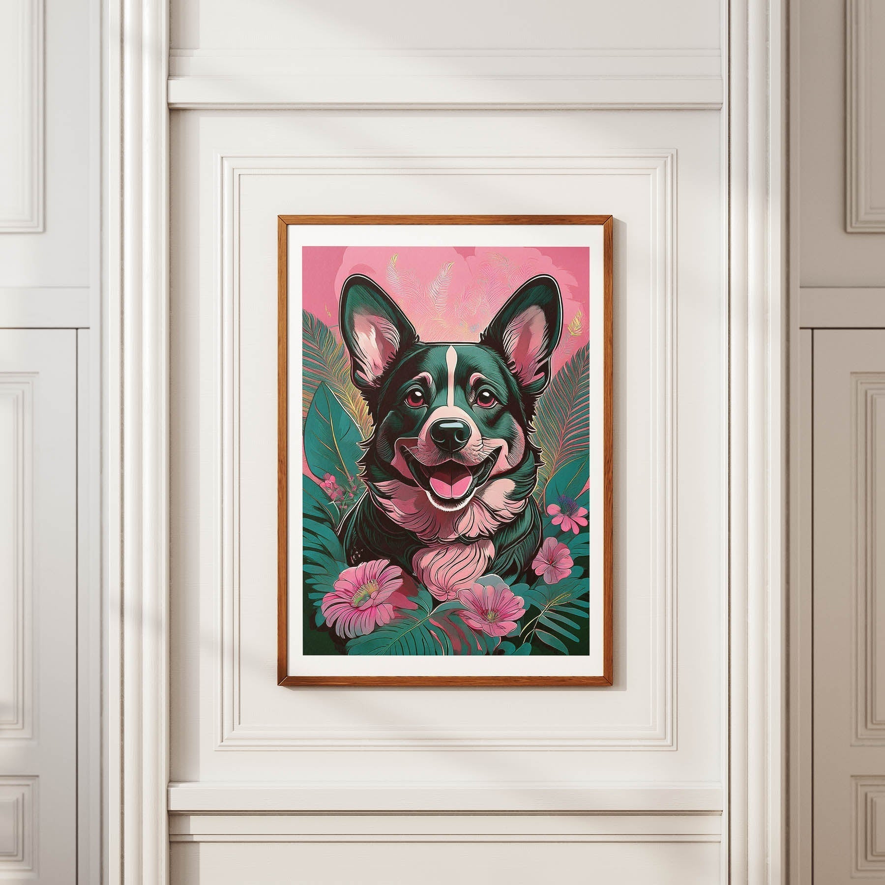 Corgi Flowery Dog image 3