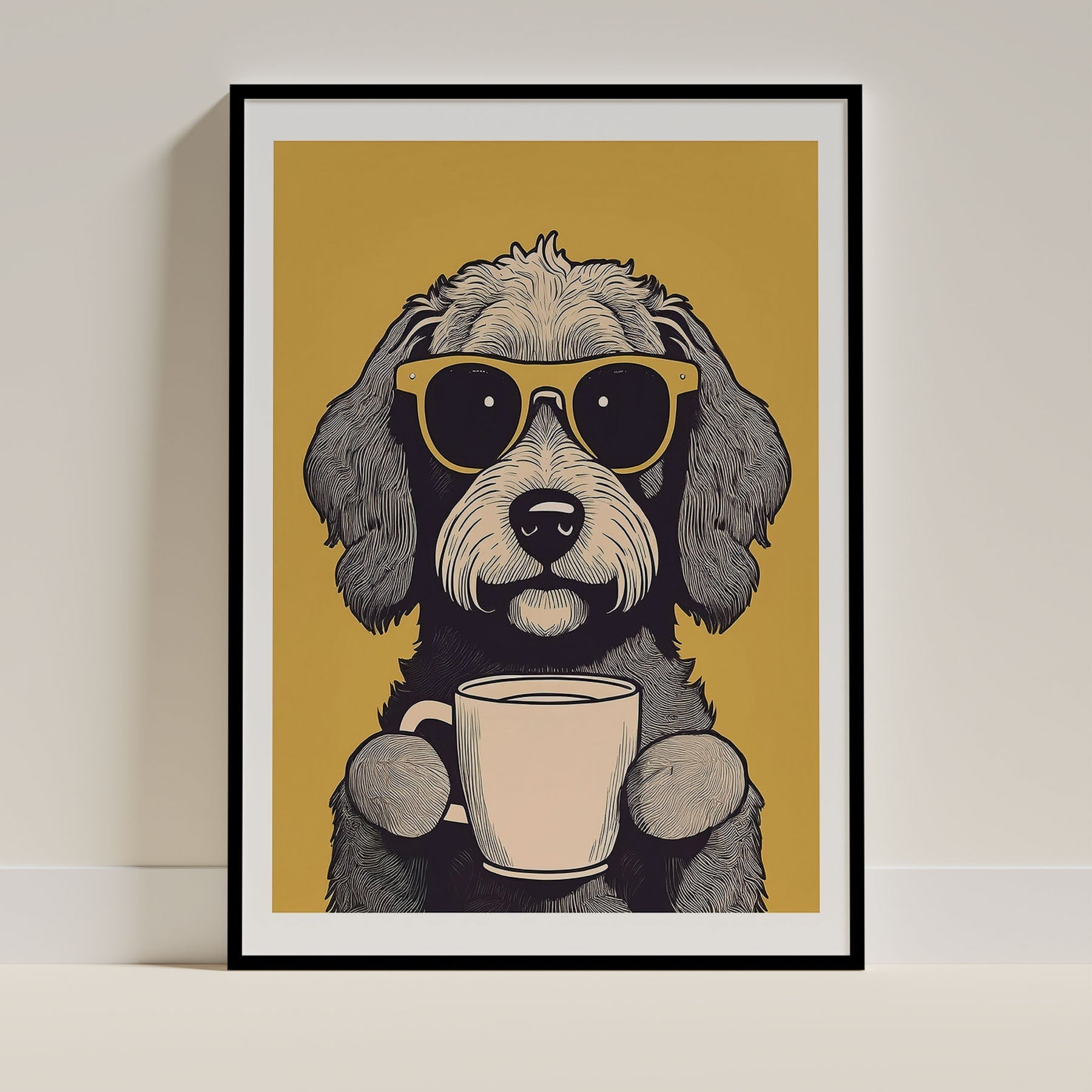 Cockapoo Dog Art Print Unframed | 4 Unique Designs | Wall Art Gift for Dog Lovers - Image 4 | Dogsy & Co